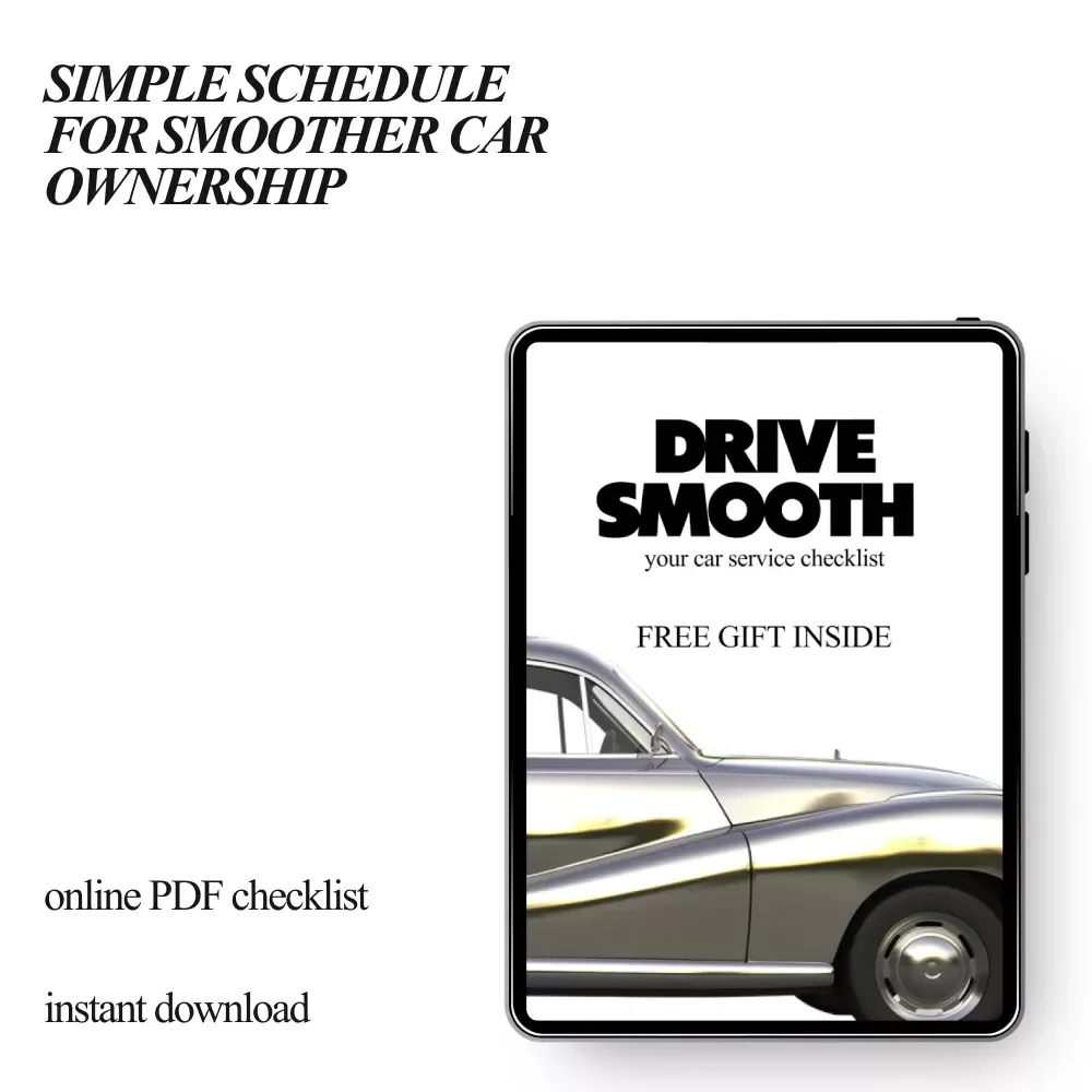Drive Smooth: Your Car Service Checklist – Easy Auto Maintenance Guide, Printable Vehicle Care Planner, Know how often cars need servicing