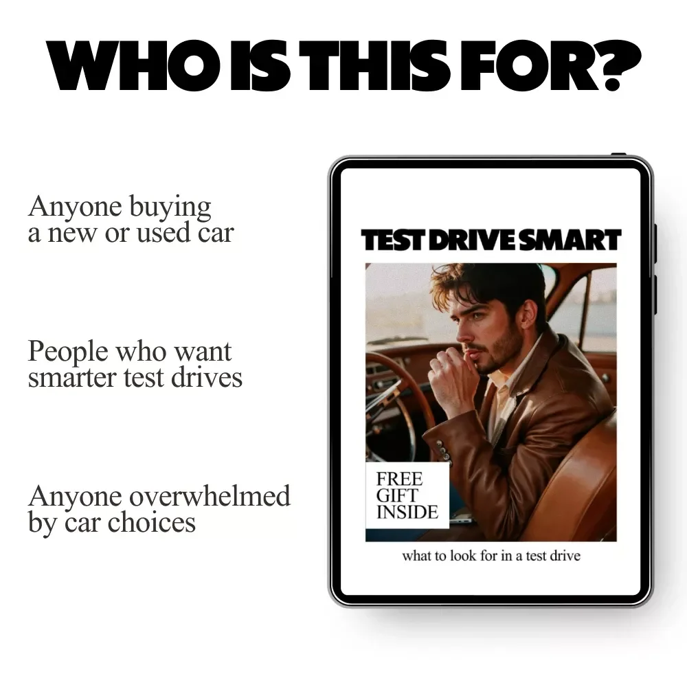 Test Drive Smart – Practical eBook Guide on What to Look for in a Test Drive | Confident Car Buying Checklist & Decision Tool