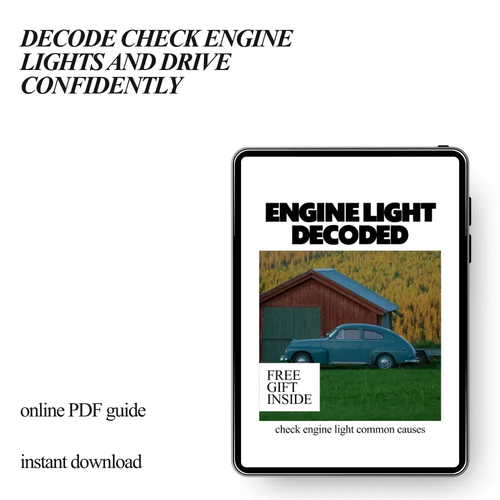 Engine Light Decoded – Check Engine Light Guide, Car Diagnostic eBook, Engine Warning Light Checklist for Drivers