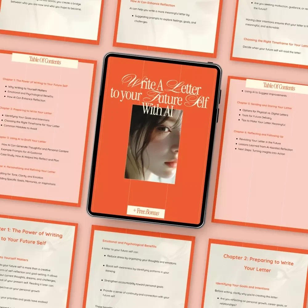 Write a Letter to Your Future Self with AI – Guided eBook Using AI to Help You Write a Letter to Your Future Self for Reflection, Goals & Personal Growth