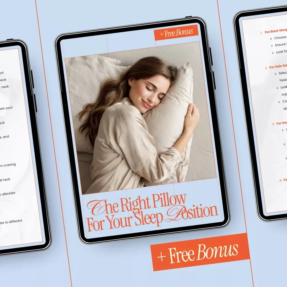The Right Pillow for Your Sleep Position Checklist | How to Choose the Right Pillow for Your Sleep Position | Sleep Posture Guide Digital Download