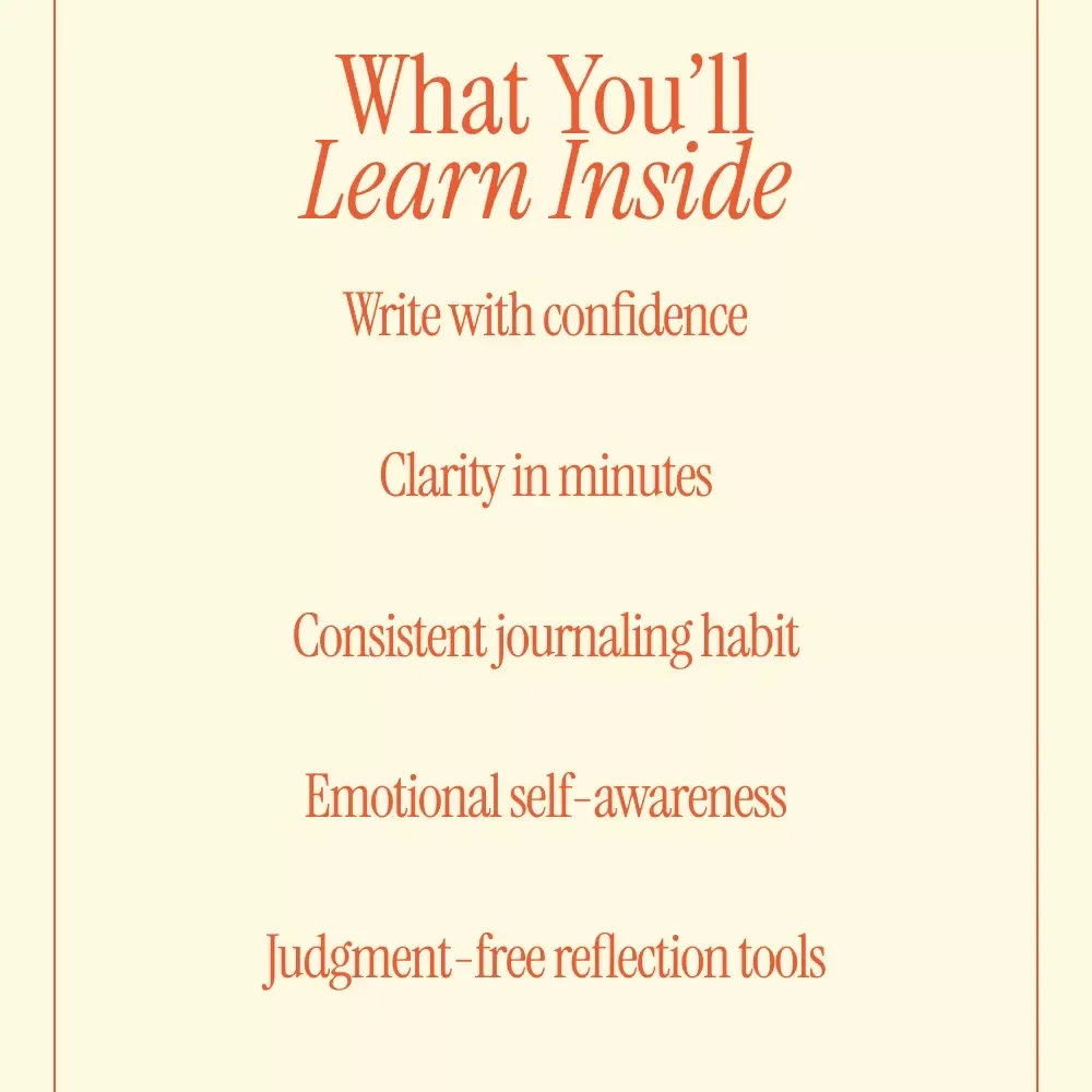 Write Your Way Back to Yourself – A Gentle eBook Guide on how to start a journaling practice for Self-Reflection, Emotional Clarity & Lasting Habits