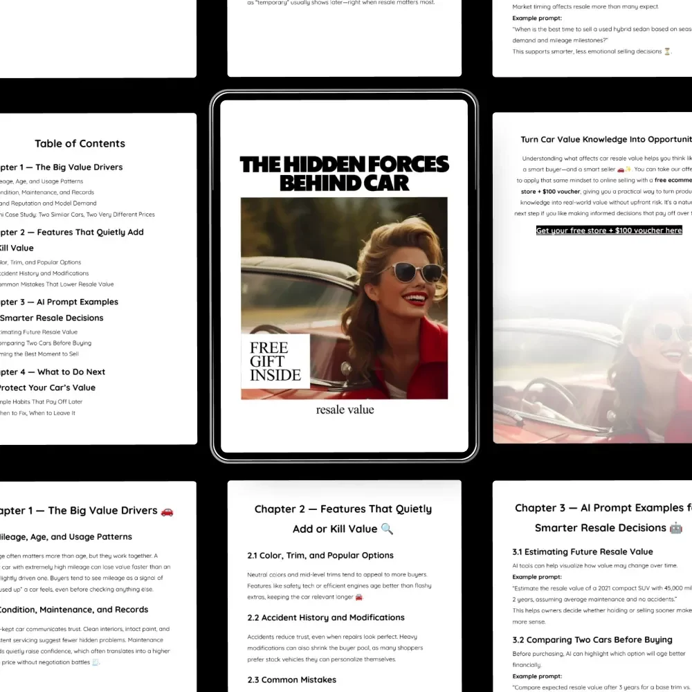 The Hidden Forces Behind Car Resale Value | Smart Guide to What Affects Car Resale Value | Digital Download