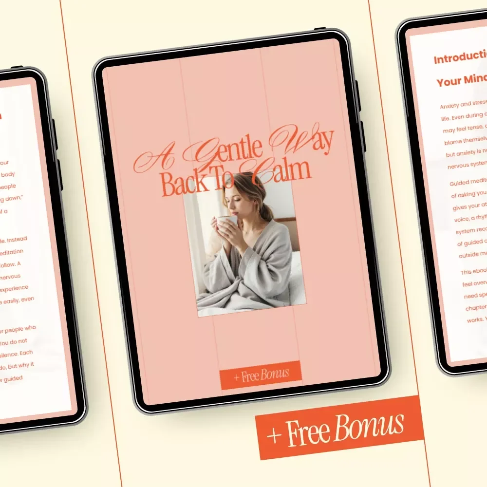 A Gentle Way Back to Calm – Guided Meditation for Anxiety and Stress eBook, Mindfulness Guide for Overthinking, Daily Calm Practice Download