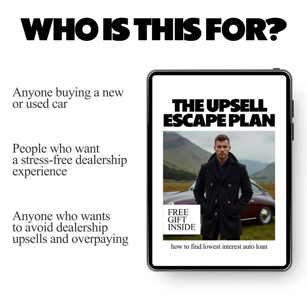 The Upsell Escape Plan – Smart Buyer Guide on How to Avoid Dealership Upsells, Say No With Confidence, and Save Money at the Car Dealership