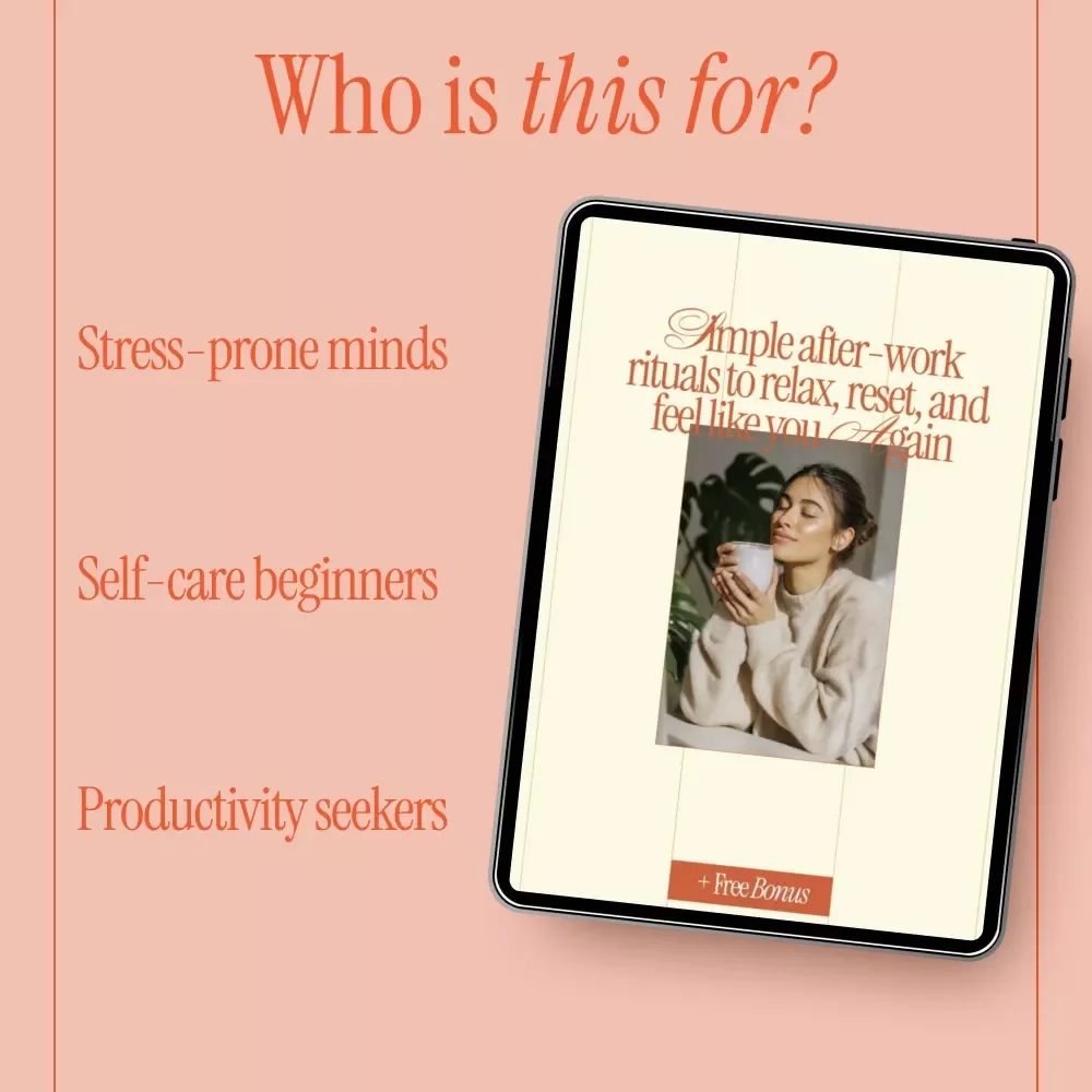 Simple After-Work Rituals to Relax, Reset, and Feel Like You Again – A Gentle Guide to Ways to Relax After Work, Evening Wind-Down Routines & Stress Relief