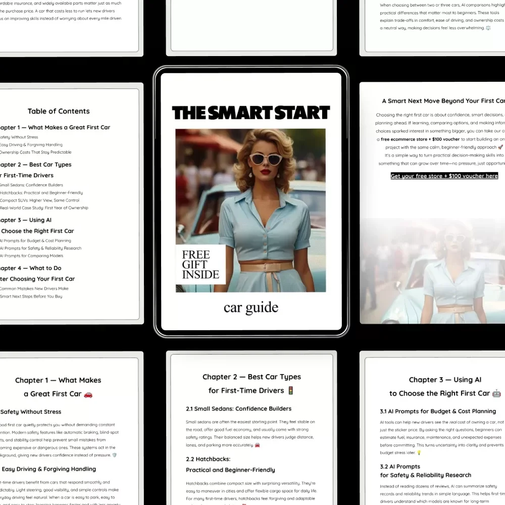 The Smart Start Car Guide – A Beginner-Friendly Guide to the Best Cars for First Time Driver, Budget-Smart Buying & Confident Ownership