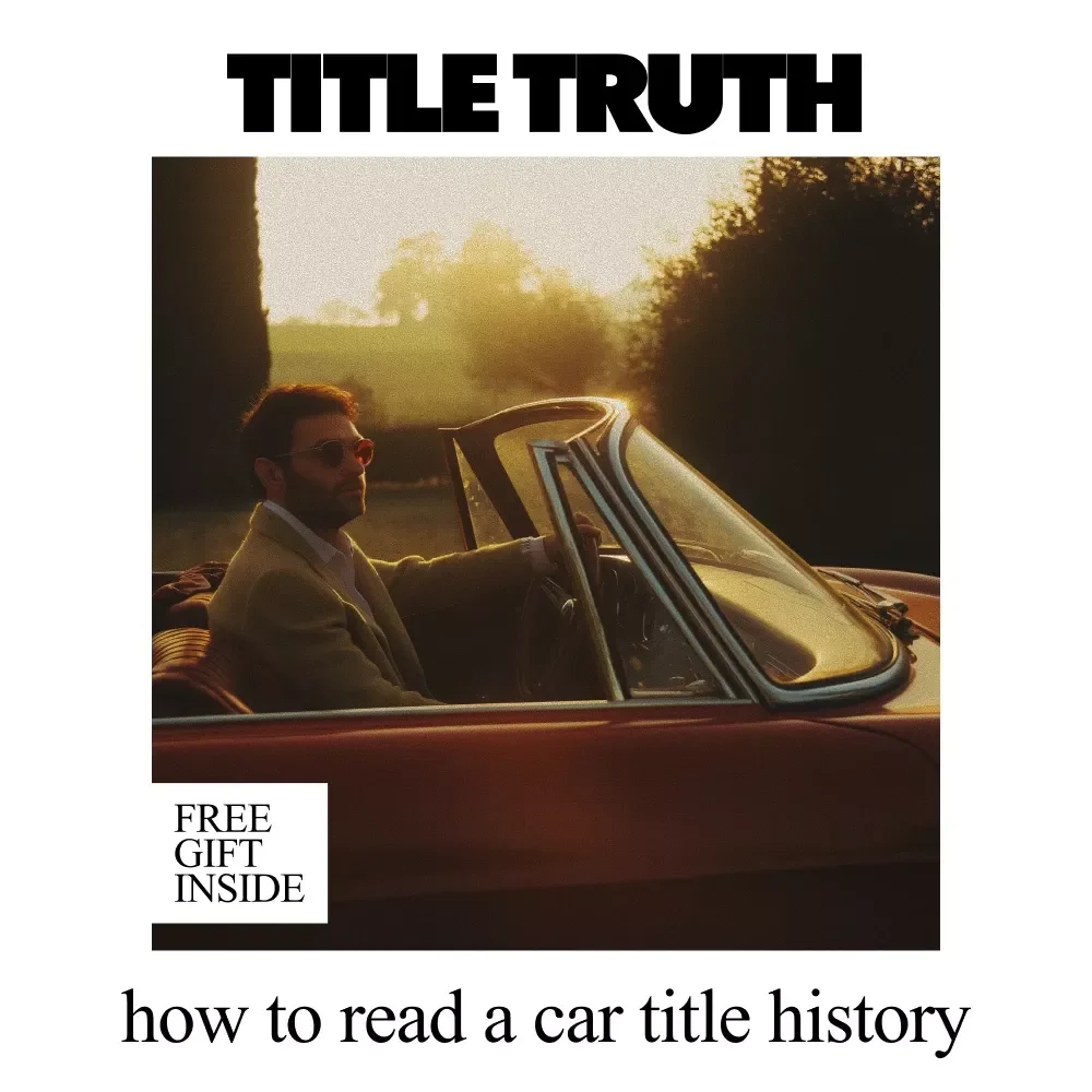 Title Truth: A Smart Buyer’s Guide to How to Read a Car Title History | Digital eBook Download