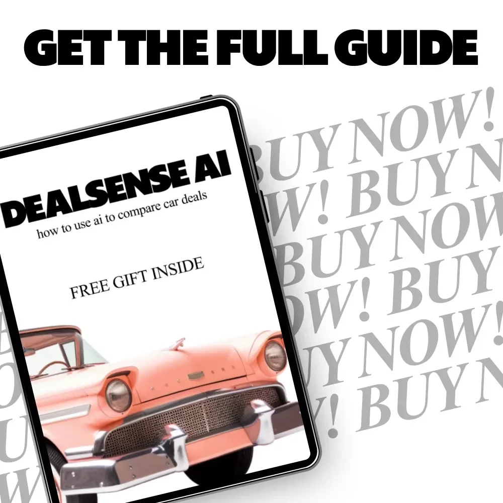 DealSense AI – Smart Guide on how to use ai to compare car deals | AI Car Buying eBook & Deal Analysis Toolkit