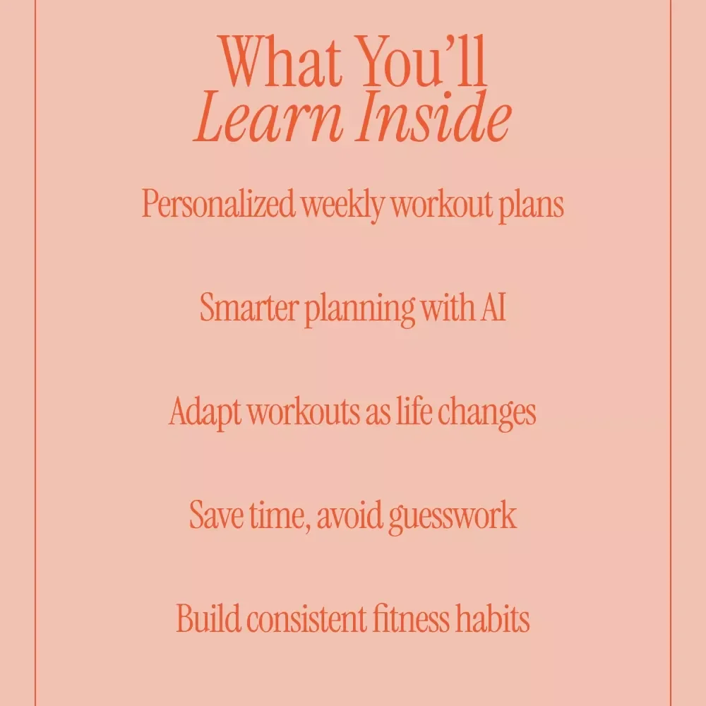 How AI Can Plan Weekly Workouts Around Your Goals | Smart Fitness Ebook Using Ai to Plan Your Workouts for the Week Based on Your Goals