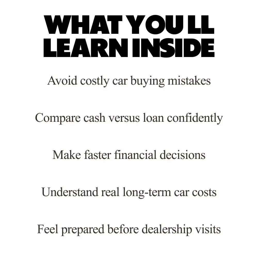 Cash or Credit? The Smart Car Buy | Practical Guide for loan vs cash purchase car Decisions