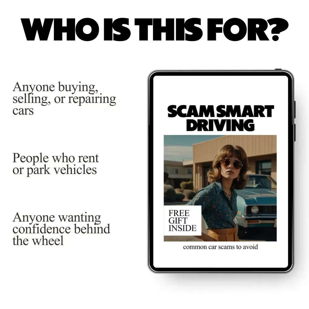 Scam Smart Driving – Ebook Guide on Common Car Scams to Avoid for Confident, Informed Drivers