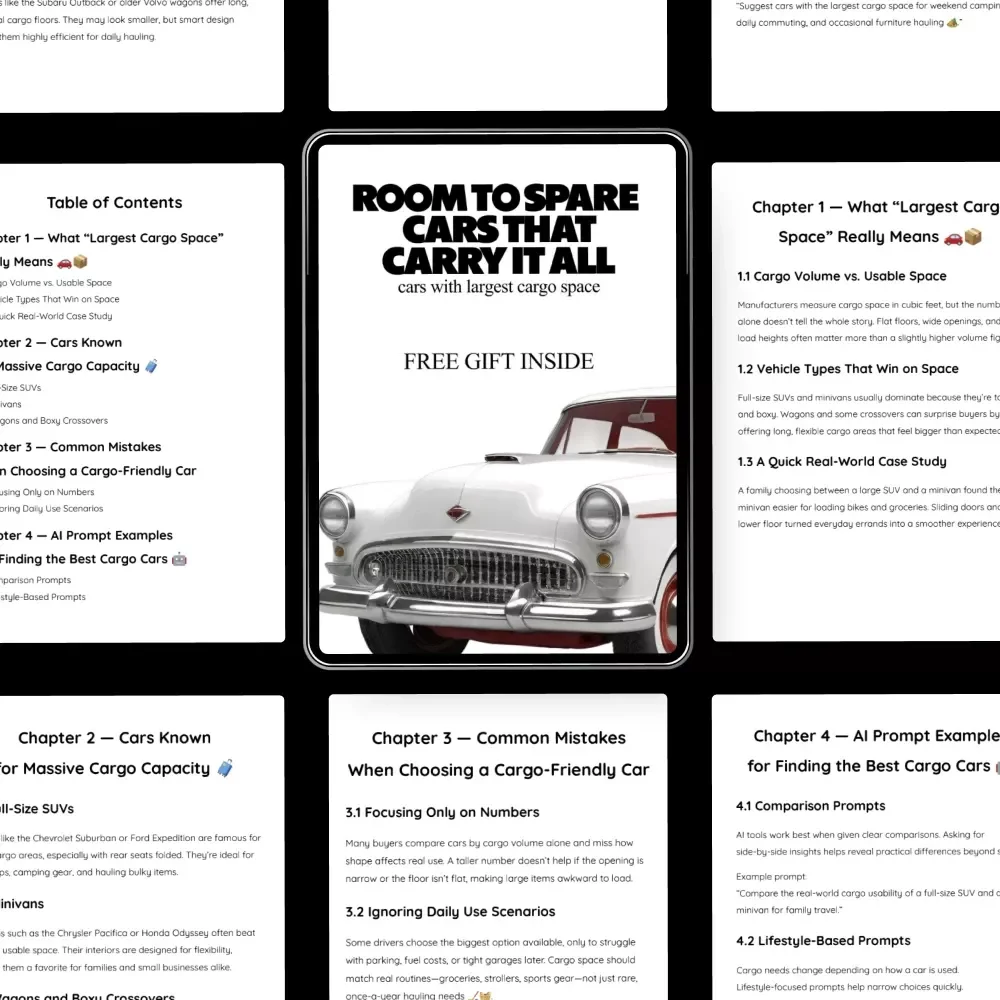 Room to Spare: Cars That Carry It All – Practical Guide to Cars with Largest Cargo Space for Families, Road Trips & Everyday Hauling