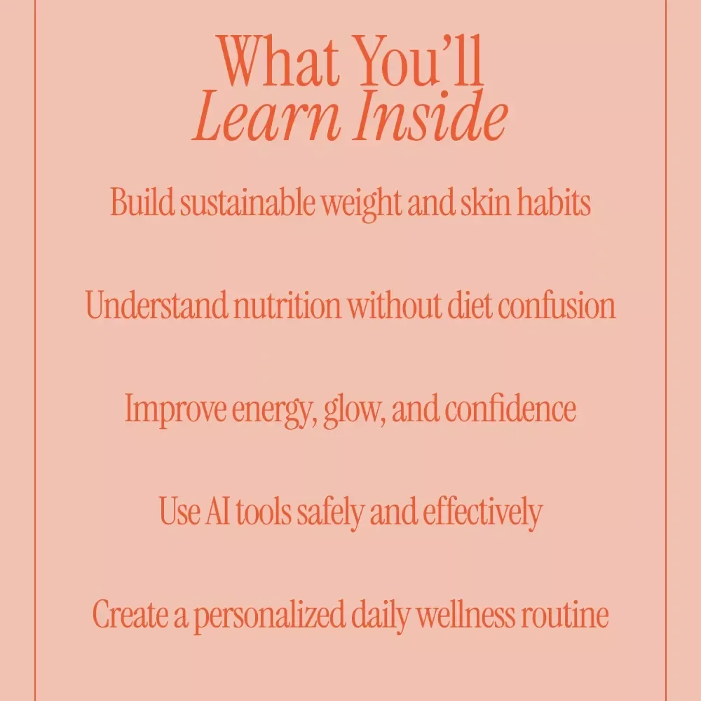 Smart Tips for Healthy Weight and Radiant Skin | Digital Wellness Guide, AI-Powered Nutrition Insights, Sustainable Weight Management eBook