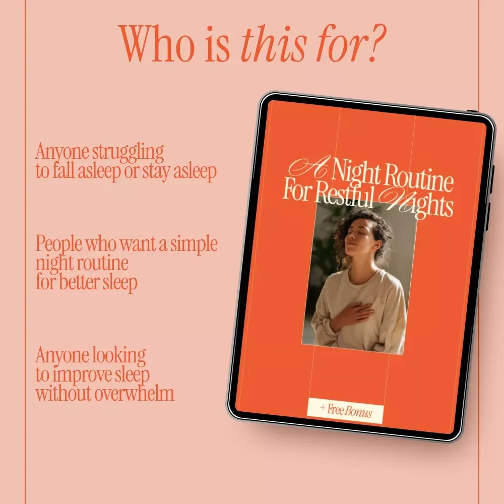 A Night Routine for Restful Nights | Digital Guide for a Night Routine for Better Sleep, Evening Habits & Sleep Wellness