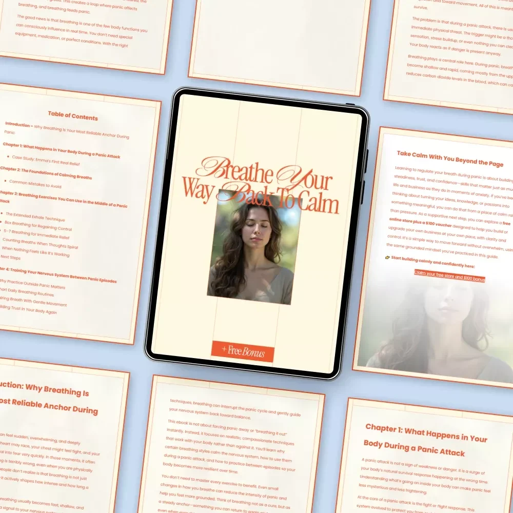 Breathe Your Way Back to Calm – Ebook with Gentle Breathing Exercises for Panic Attacks, Practical Guide for Anxiety Relief, Nervous System Reset & Everyday Calm