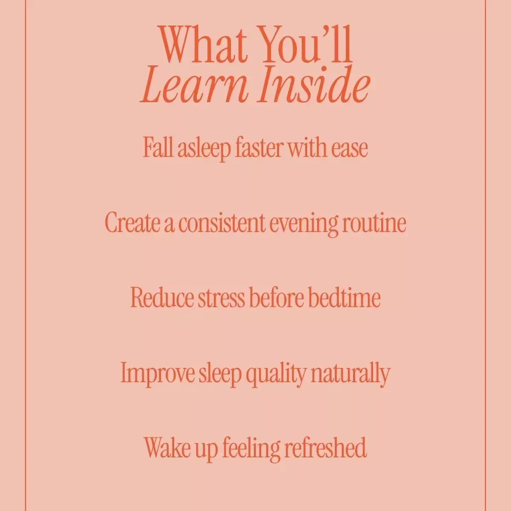A Night Routine for Restful Nights | Digital Guide for a Night Routine for Better Sleep, Evening Habits & Sleep Wellness