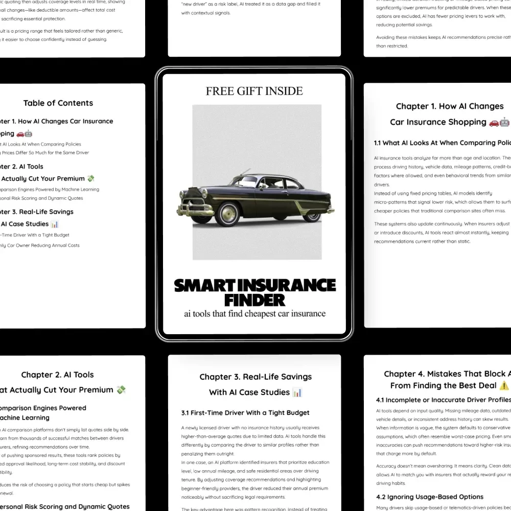 Smart Insurance Finder – AI-Powered eBook Guide to Using ai tools that find cheapest car insurance & Cutting Your Auto Premiums Fast