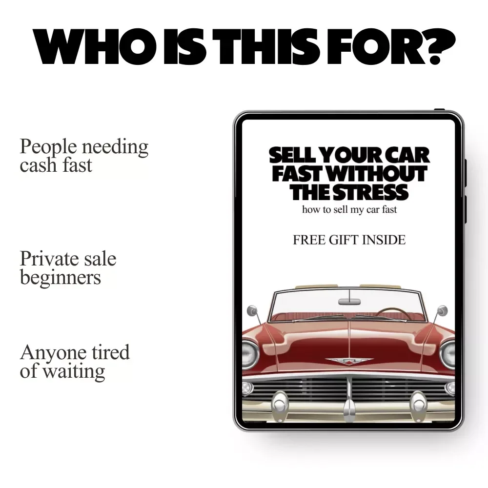 Sell Your Car Fast Without the Stress | Digital TYPE Guide for Anyone Wondering how to sell my car fast, Step-by-Step Checklist & AI Prompts