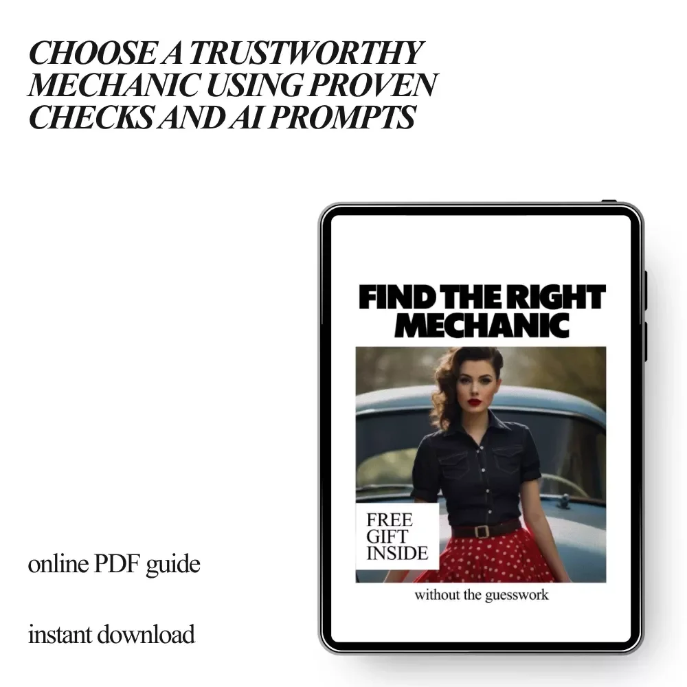 Find the Right Mechanic Without the Guesswork – A Practical Guide on How to Find a Good Mechanic, Avoid Costly Repairs, Ask the Right Questions & Choose with Confidence