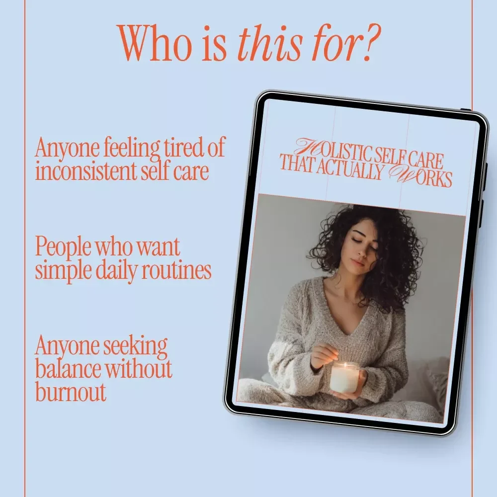 Holistic Self Care That Actually Works – Practical Daily Balance Guide, Mind Body and Energy Connection eBook, Sustainable Routines, Rest and Nervous System Support, Digital Self Care Download