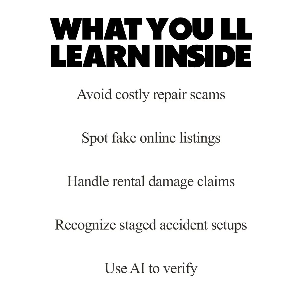 Scam Smart Driving – Ebook Guide on Common Car Scams to Avoid for Confident, Informed Drivers
