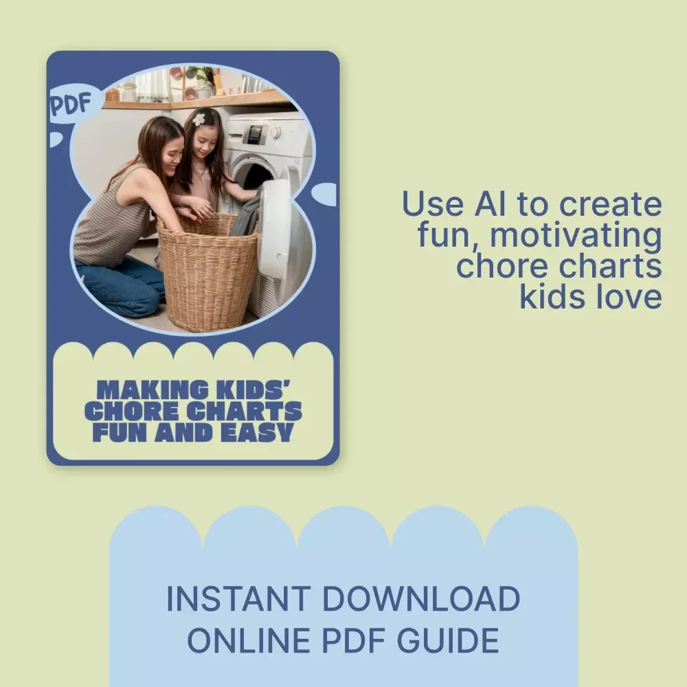 Making Kids’ Chore Charts Fun and Easy – Smart Parenting eBook Using AI Tools to Make Kids Chore Charts | Visual, Gamified & AI-Powered Routine Guide