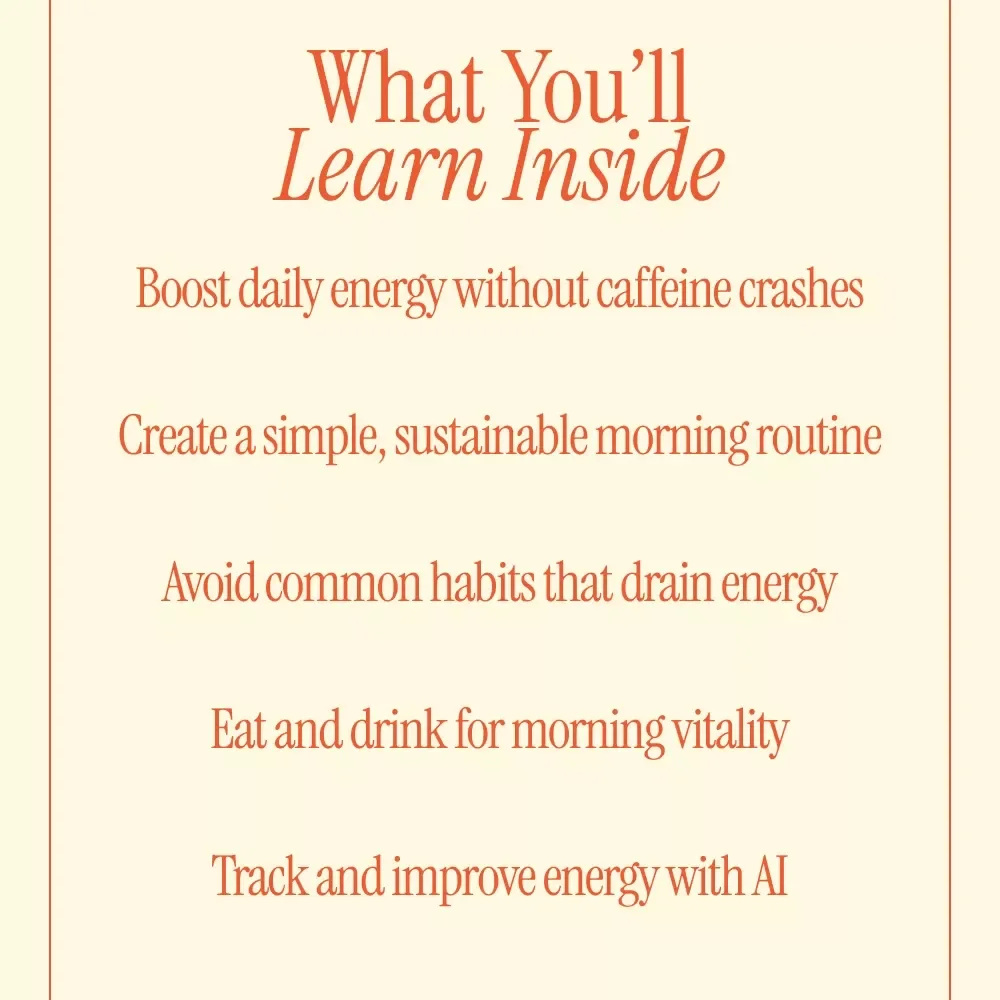 Energize Your Mornings and Take on the Day – Morning Routine for More Energy Guide | Daily Energy Habits, Productivity & Vitality Digital Download