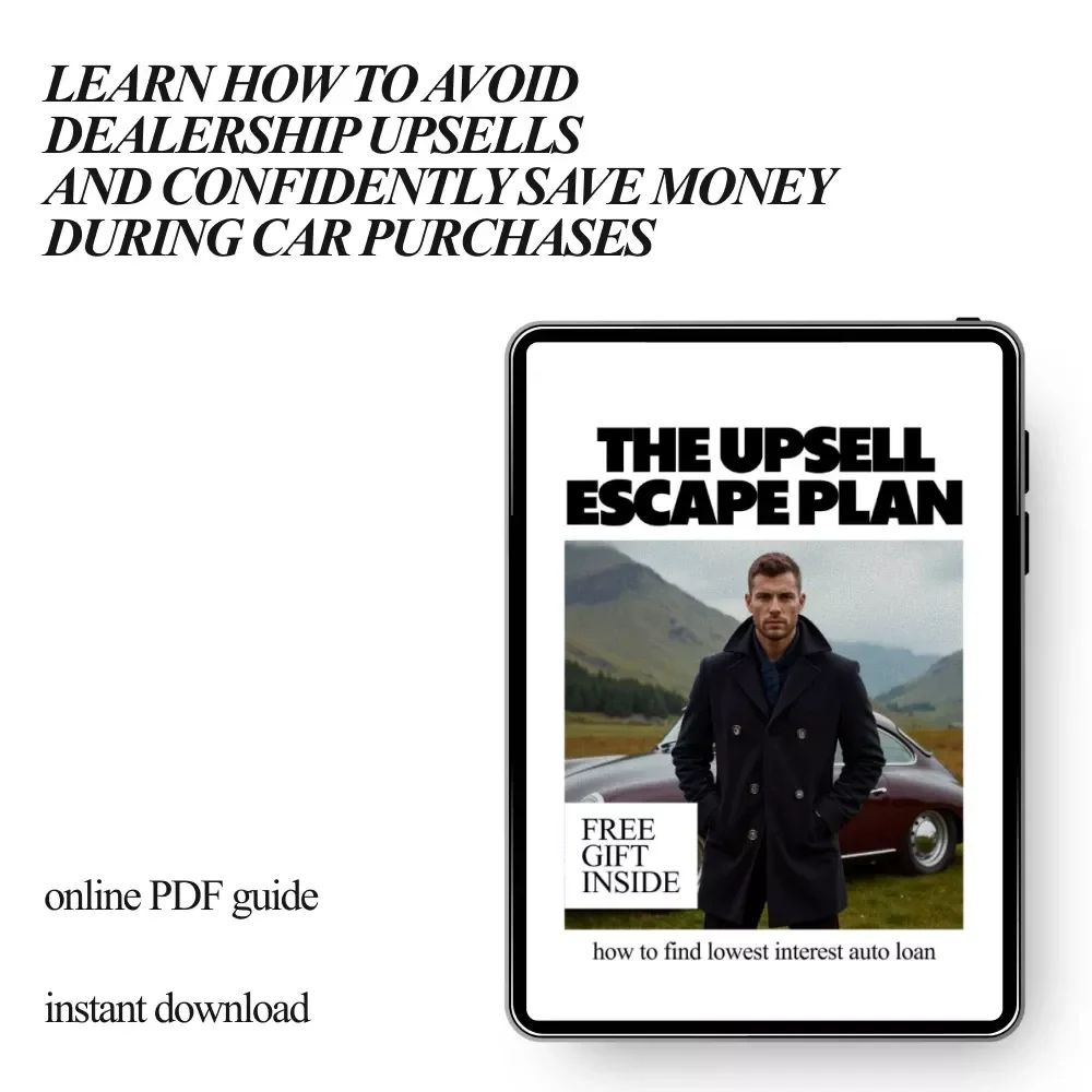The Upsell Escape Plan – Smart Buyer Guide on How to Avoid Dealership Upsells, Say No With Confidence, and Save Money at the Car Dealership