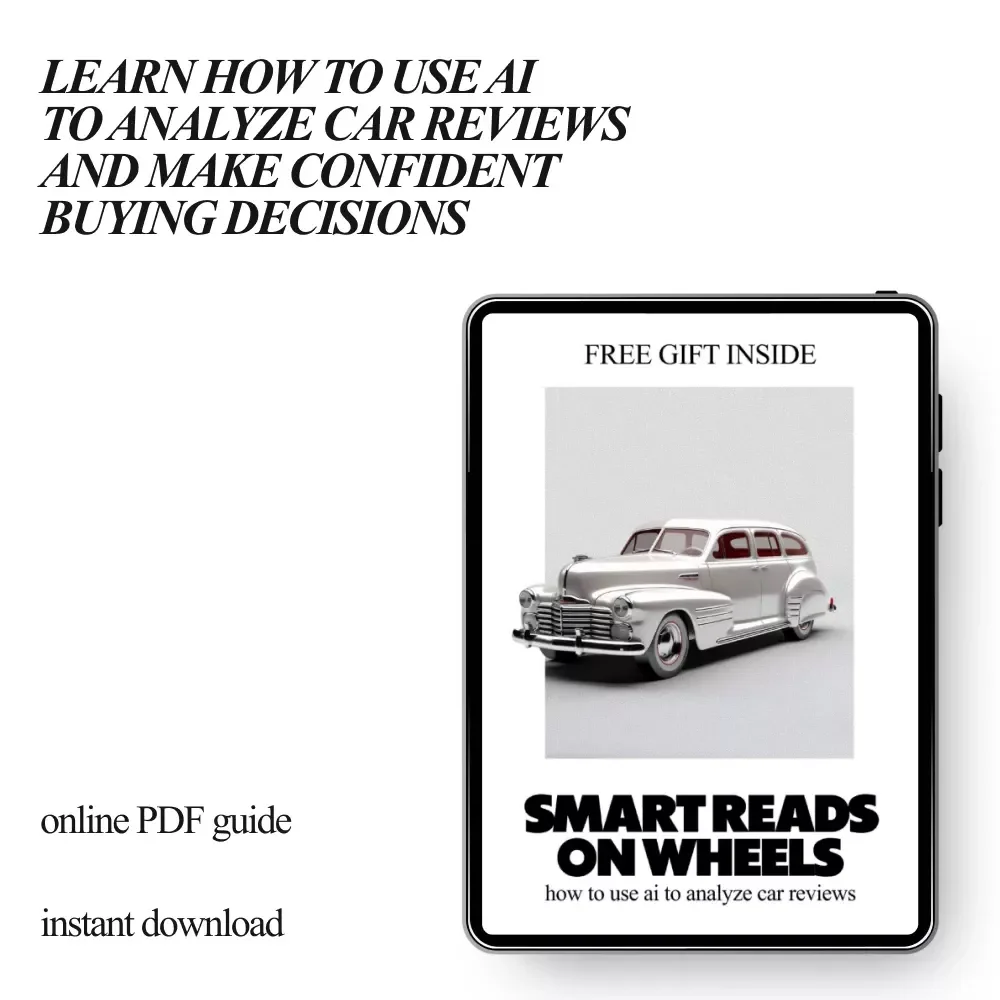 Smart Reads on Wheels – How to Use AI to Analyze Car Reviews | Practical eBook Guide for Smarter Vehicle Research