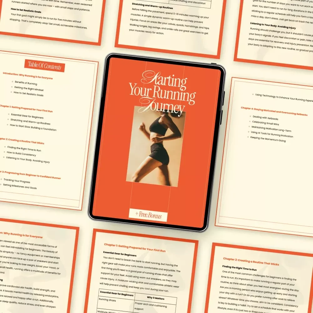 Starting Your Running Journey – Beginner-Friendly Running Guide | How to Start Running for Absolute Beginners | Digital Download