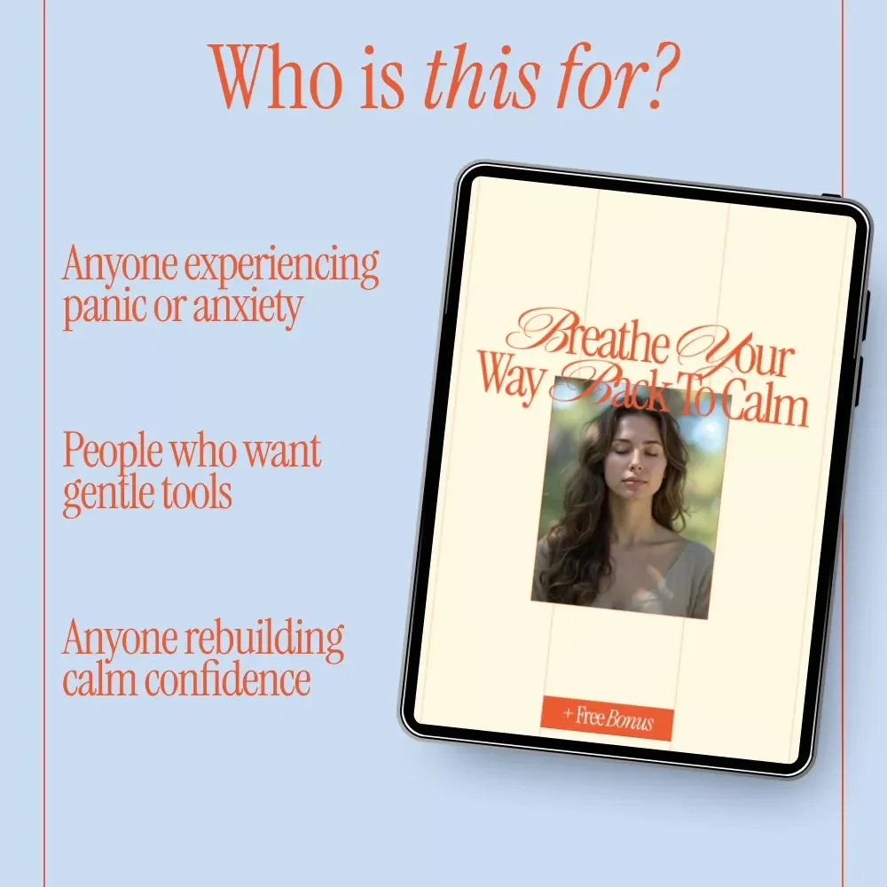 Breathe Your Way Back to Calm – Ebook with Gentle Breathing Exercises for Panic Attacks, Practical Guide for Anxiety Relief, Nervous System Reset & Everyday Calm