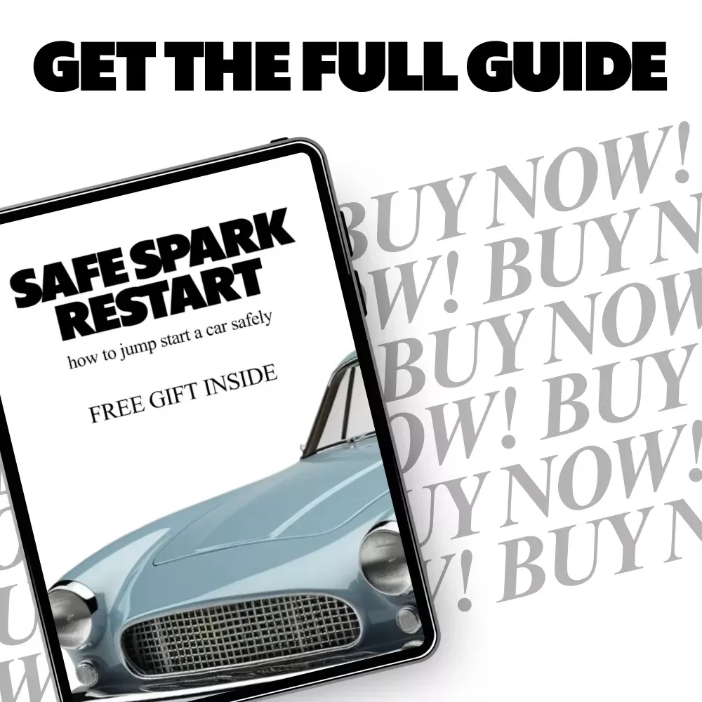 Safe Spark Restart – Jump Starting Basics Guide, Car Battery Safety eBook, Step-by-Step Jump Start Checklist, Roadside Emergency Digital Download