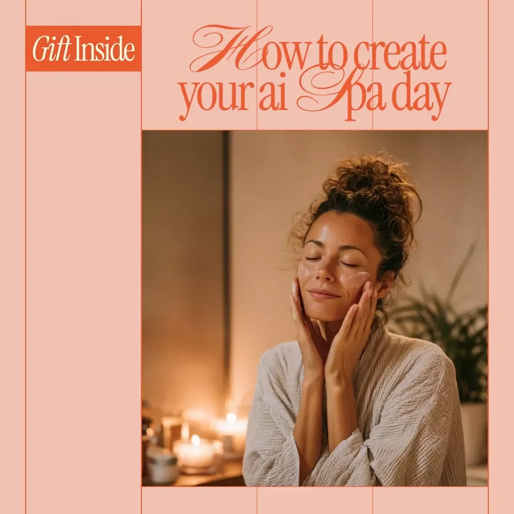 How to Create Your AI Spa Day | Digital Guide for Using AI to Generate Ideas for a DIY Home Spa Day, Self-Care Planning & Relaxation Routine