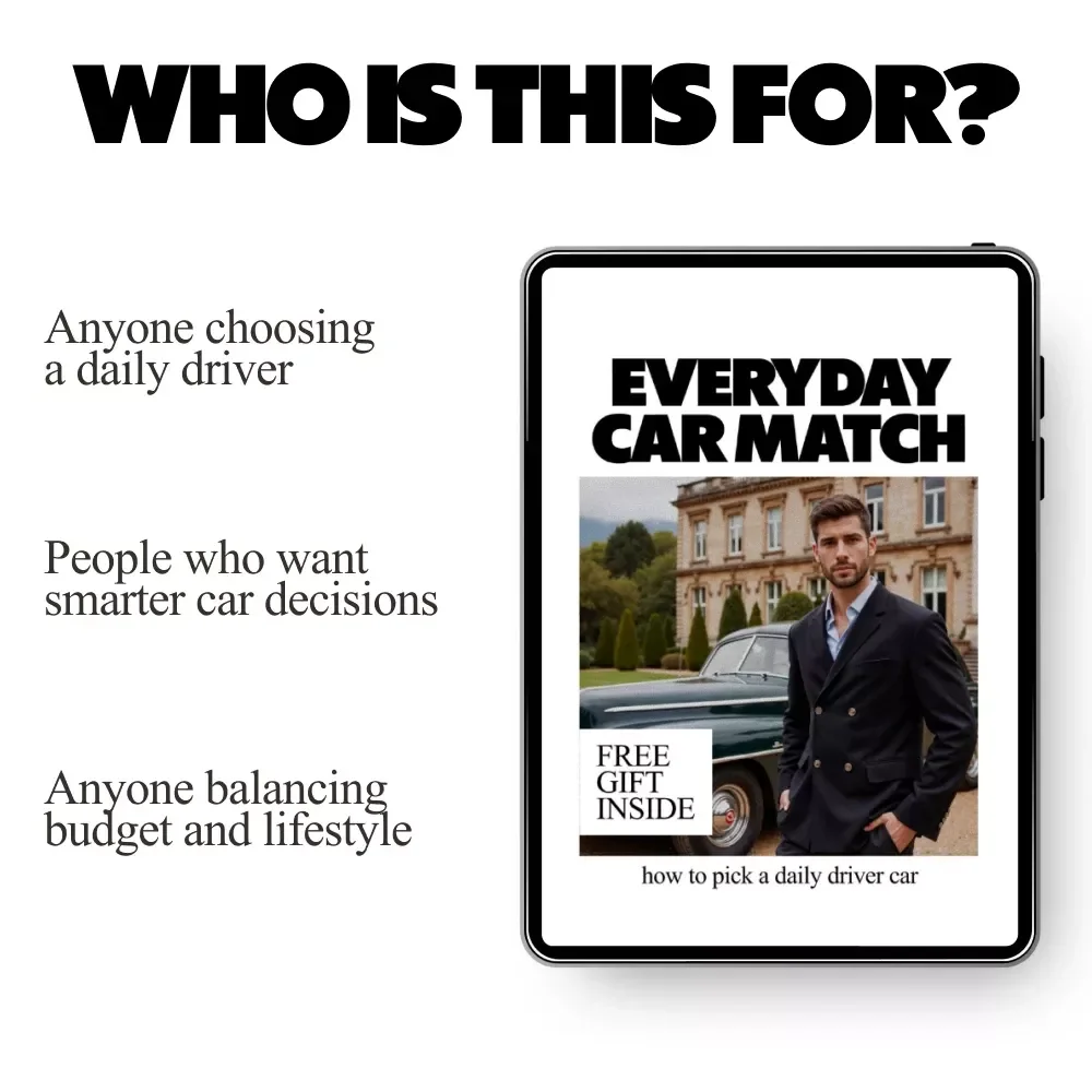 Everyday Car Match – Practical eBook Guide on How to Pick a Daily Driver Car for Real Life, Budget, Comfort, and Long-Term Ownership