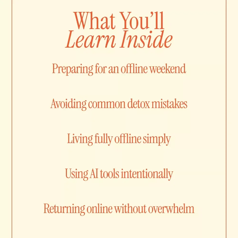 A Weekend That Gives Your Mind Back – A Practical Guide on how to do a digital detox for a weekend | Reset Your Focus & Reclaim Your Time