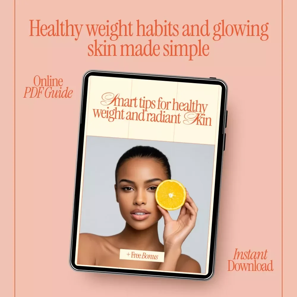 Smart Tips for Healthy Weight and Radiant Skin | Digital Wellness Guide, AI-Powered Nutrition Insights, Sustainable Weight Management eBook