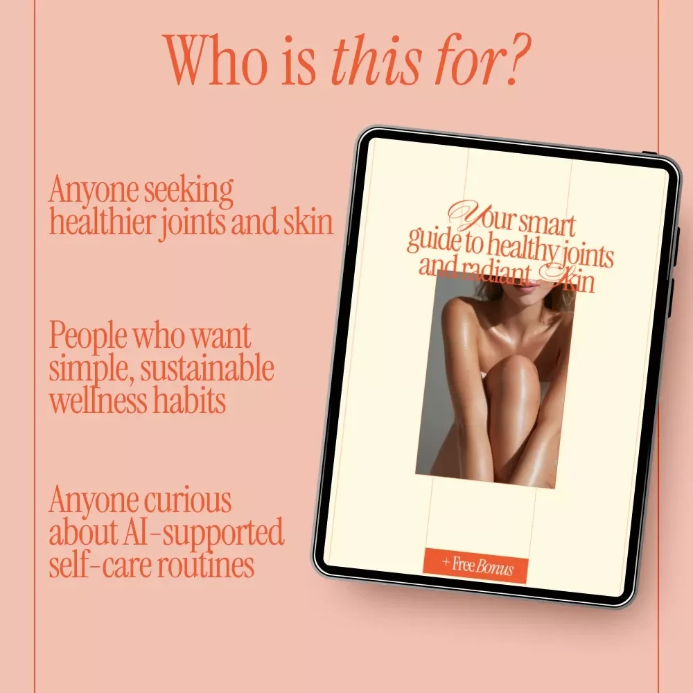 Your Smart Guide to Healthy Joints and Radiant Skin | Digital Download Guide for Joint Health, Skincare, Nutrition & Lifestyle Balance