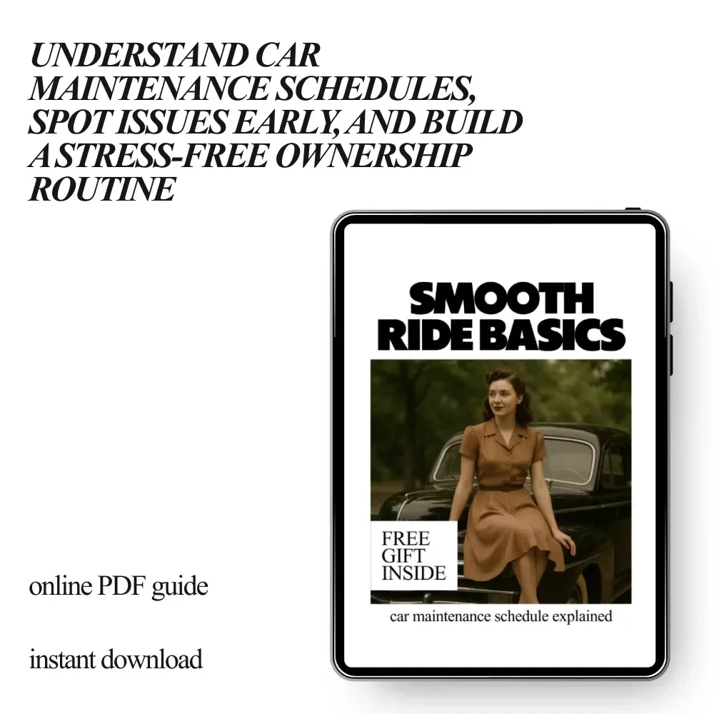 Smooth Ride Basics – A Practical eBook with a Car Maintenance Schedule Explained for Confident, Stress-Free Ownership