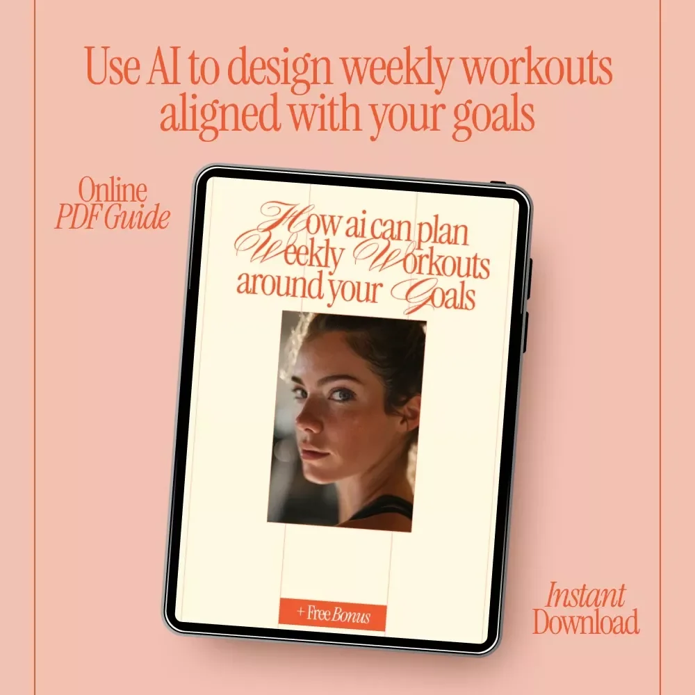 How AI Can Plan Weekly Workouts Around Your Goals | Smart Fitness Ebook Using Ai to Plan Your Workouts for the Week Based on Your Goals