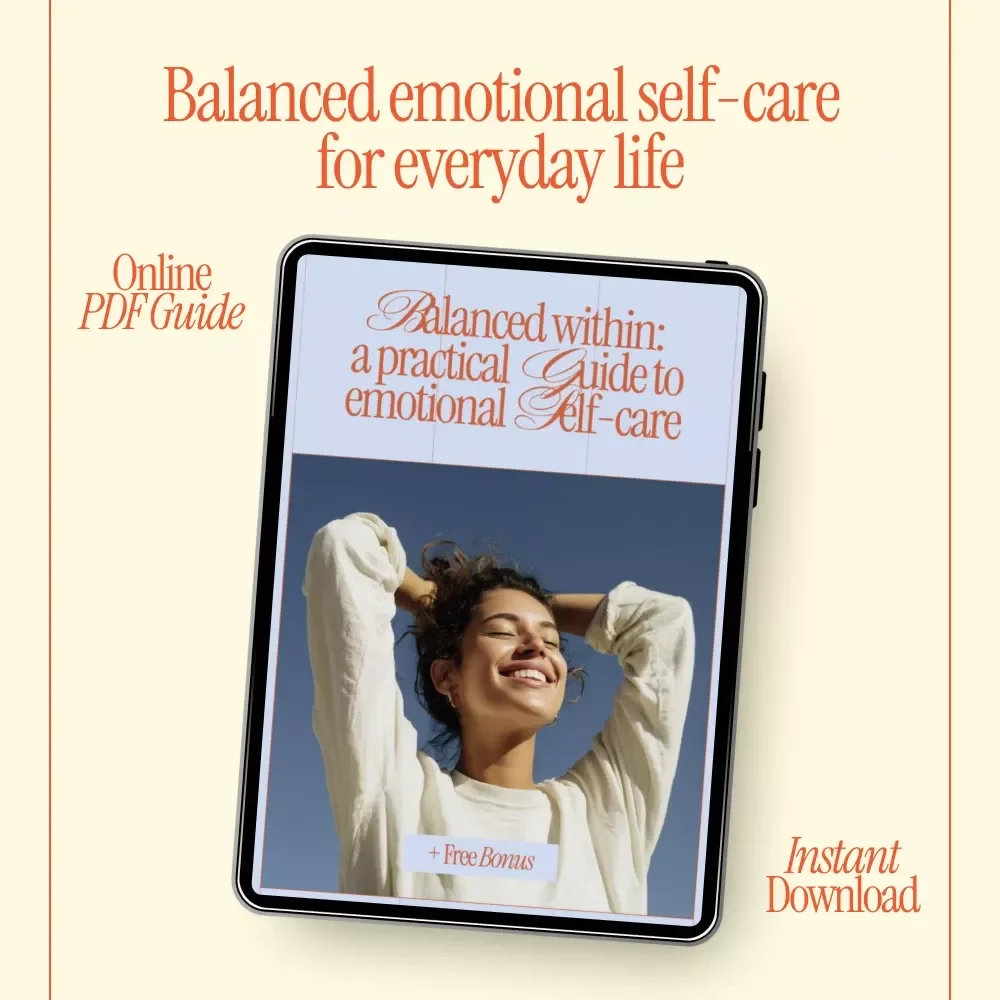 Balanced Within: A Practical Guide to Emotional Self-Care | eBook for Self-Care Routines for Emotional Balance & Daily Emotional Wellbeing