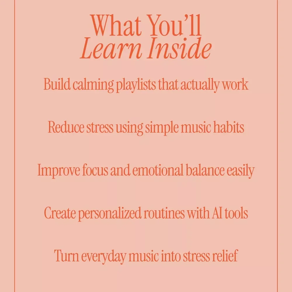 Harmony for the Mind: Using Music to Melt Stress – A Practical Music Therapy Guide for Stress Relief, Mindfulness, and Emotional Balance (Digital Download)