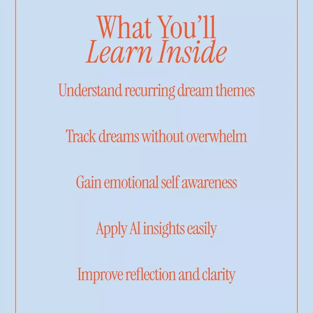 Analyze Your Dreams and Spot Hidden Patterns with AI – Dream Journaling, Self-Awareness & Personal Insight