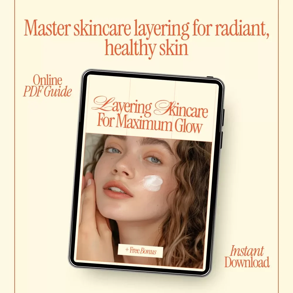 Layering Skincare for Maximum Glow – Ultimate Skincare Layering Guide, Step-by-Step Routine eBook, Glow Boosting Digital Download