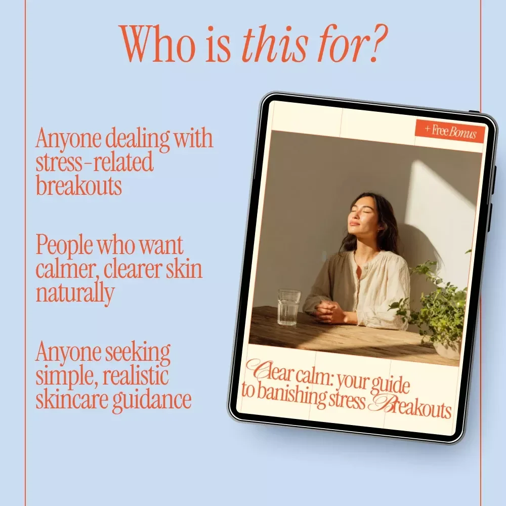 Clear Calm: Your Guide to Banishing Stress Breakouts | Stress Acne Skincare eBook, Clear Skin Guide, Digital Download for Calm Skin