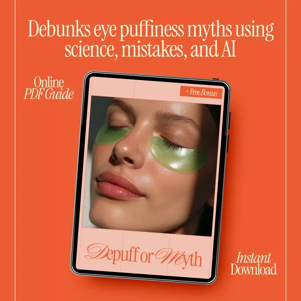 Depuff or Myth | Eye Puffiness Truth Guide | Do Eye Creams Help Puffiness? Digital Skincare Download