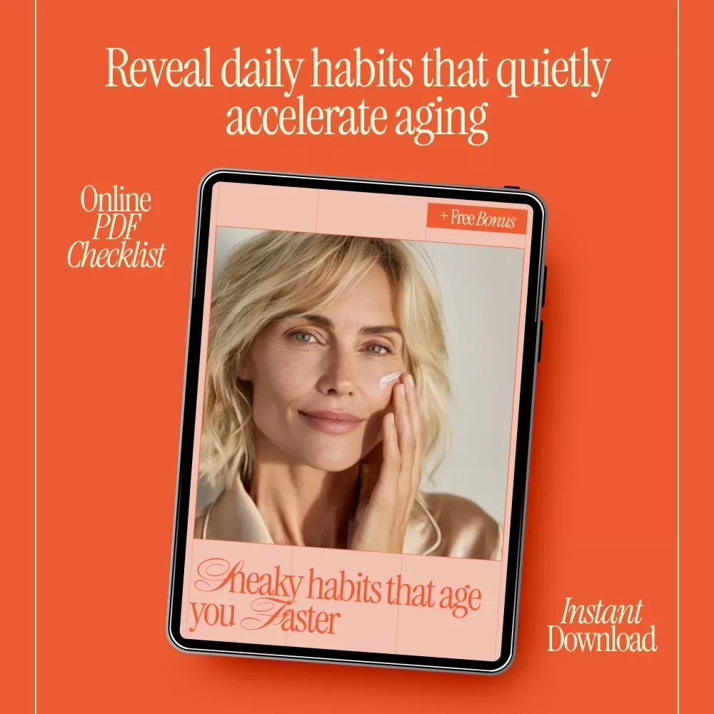 Sneaky Habits That Age You Faster – Digital Anti-Aging Guide, Youthful Skin & Lifestyle Checklist, Healthy Habits eBook Download