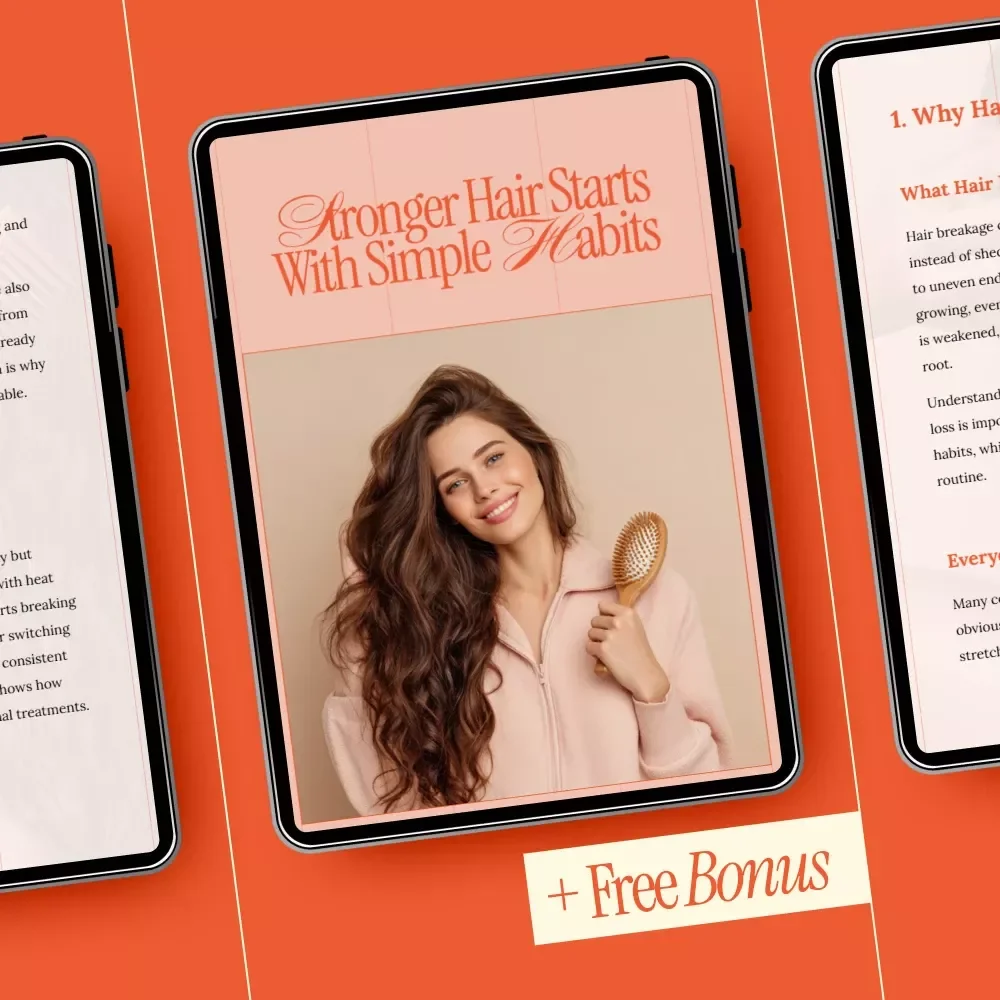 Stronger Hair Starts With Simple Habits | Hair Breakage Prevention Guide, Healthy Hair Routine eBook, Digital Download for Stronger Natural Hair