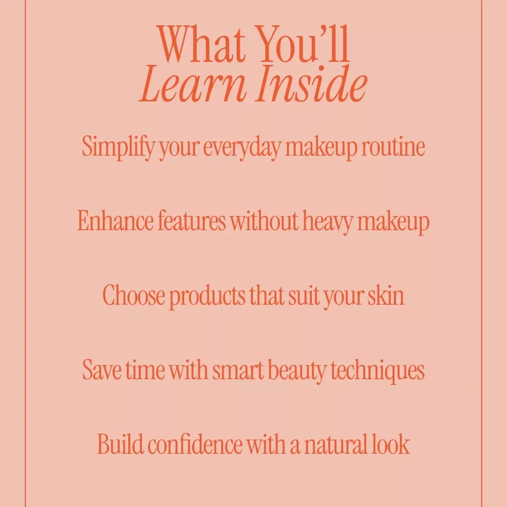 Mastering the No-Makeup Makeup Look – Natural Beauty Guide, Minimal Makeup eBook, Everyday Glow Digital Download