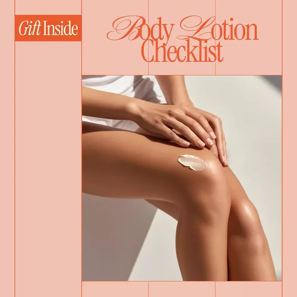 Soft Skin Starts Here | Body Lotion Checklist for Dry Skin Care | how to choose body lotion for dry skin | Digital Download